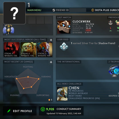 Divin V | MMR : 5610 - Comportement : 9925