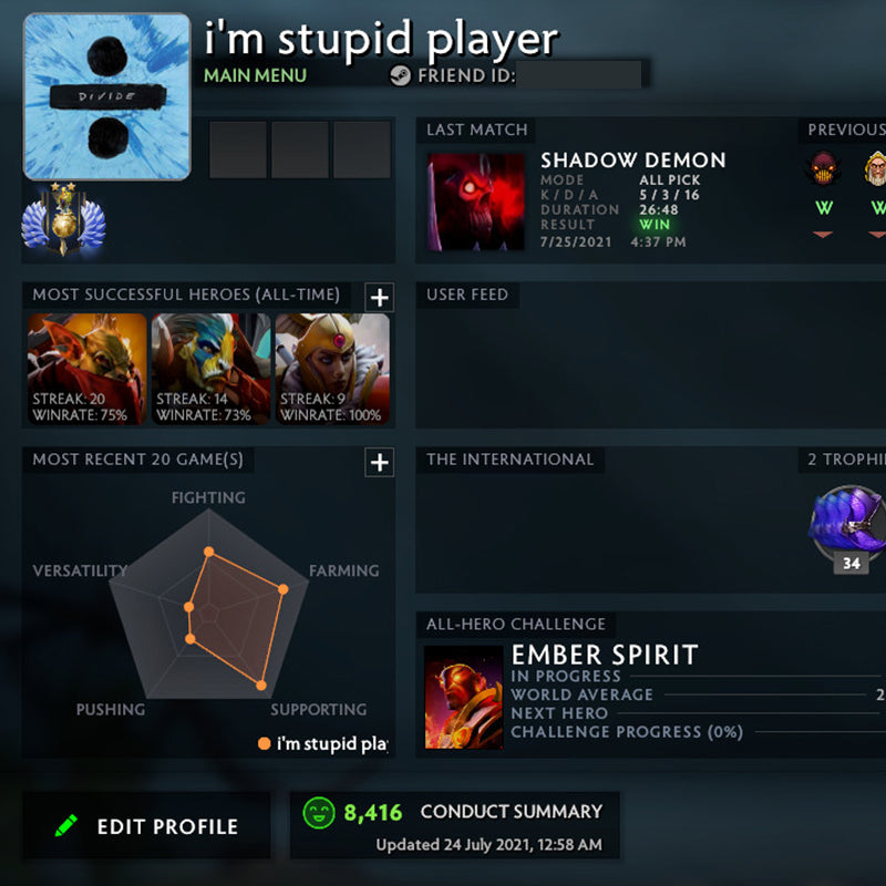 Divin II | MMR : 4930 - Comportement : 8916