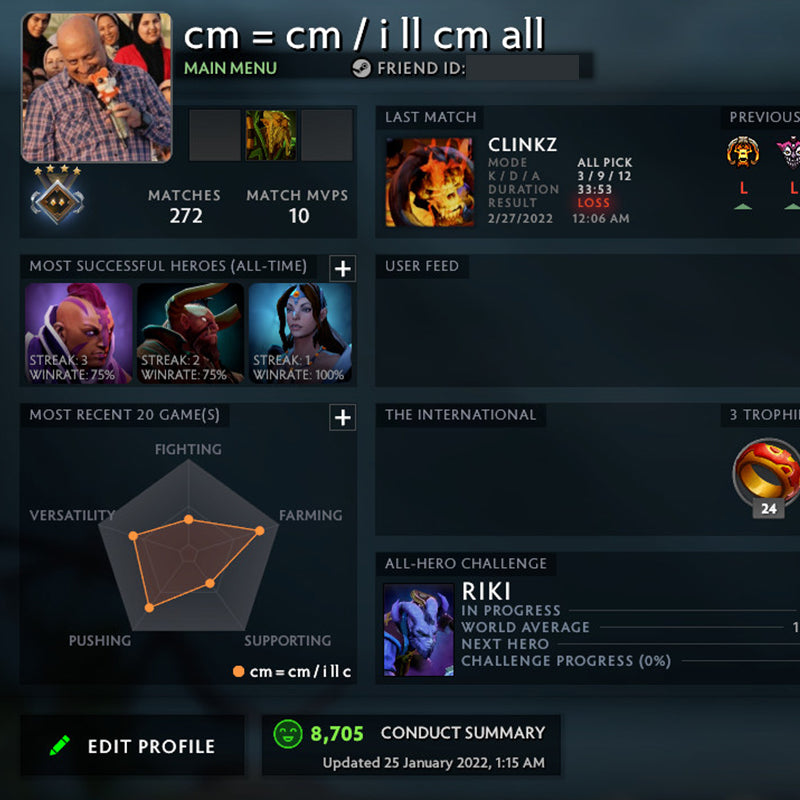 Gardien IV | MMR : 1160 - Comportement : 8705