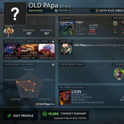 Légende IV | MMR : 3540 - Comportement : 10000