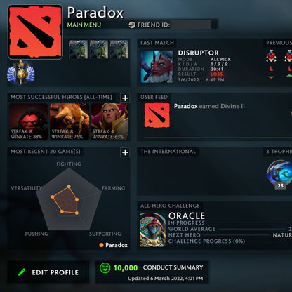 Divine I | MMR: 4650  - Behavior: 10000