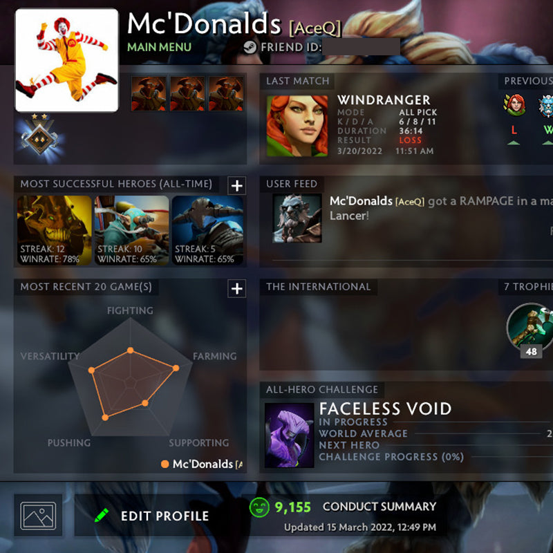 Gardien II | MMR : 1010 - Comportement : 9155