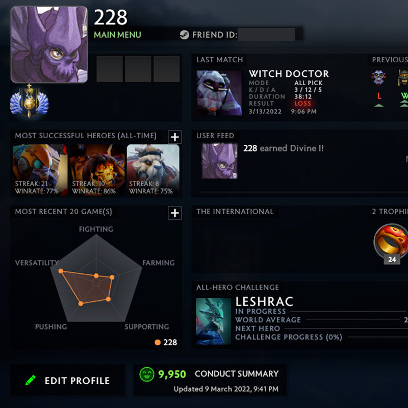 Divin I | MMR : 4760 - Comportement : 9950