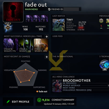 Guardian V | MMR: 1380 - Behavior: 9514