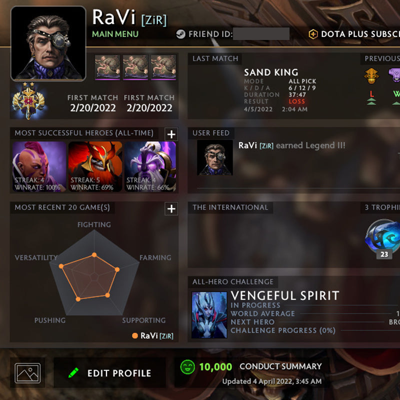 Legend II |  MMR: 3330 - Behavior: 10000