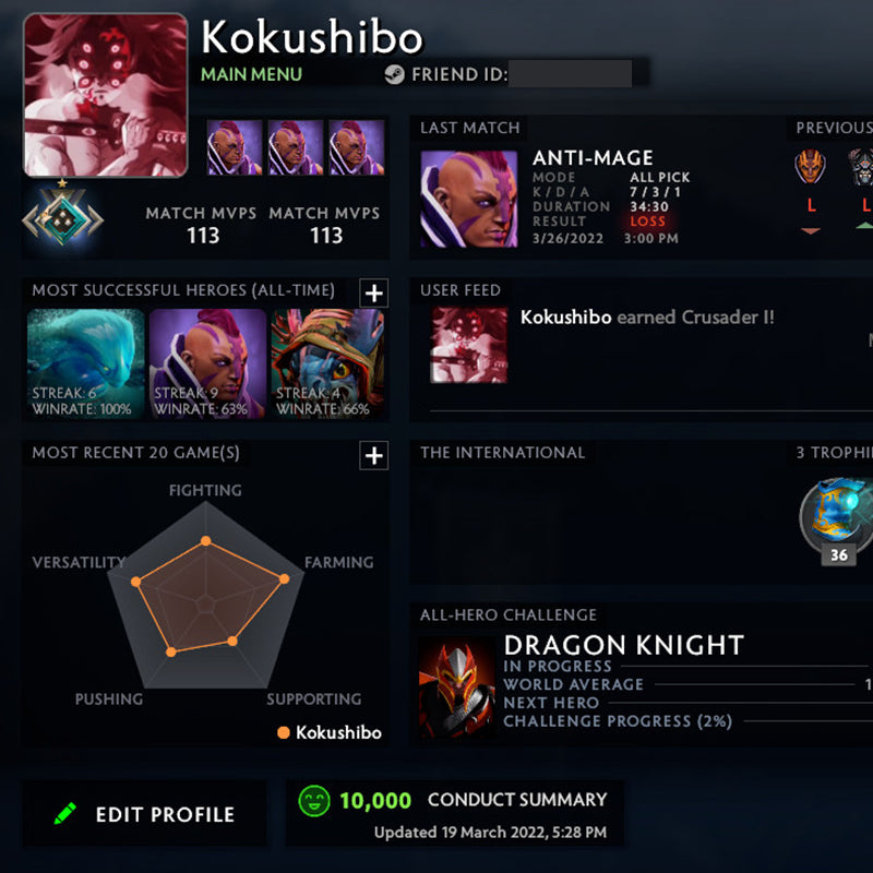 Crusader I | MMR: 1610 - Behavior: 10000