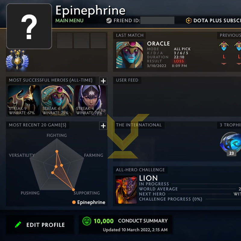Divine V | MMR: 5240 - Behavior: 10000