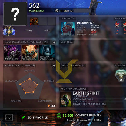 Divine V | MMR: 5150 - Behavior: 10000