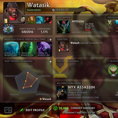 Crusader II | MMR: 1610 - Behavior: 10000