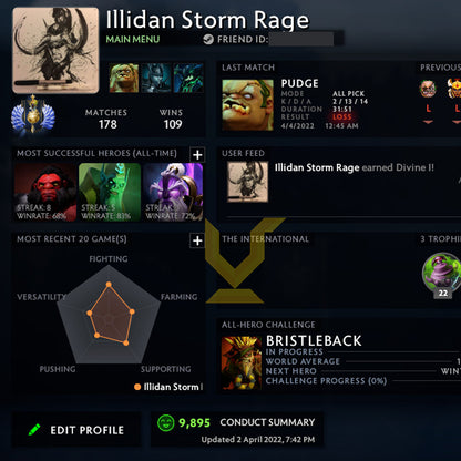 Divine I | MMR: 4810 - Behavior: 9895