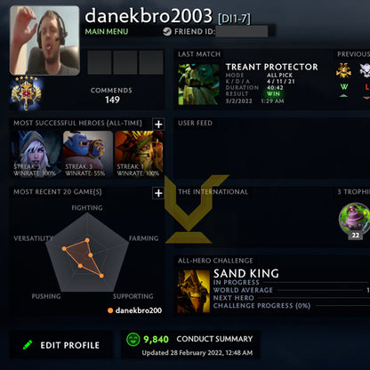 Légende V | MMR : 3830 - Comportement : 9840