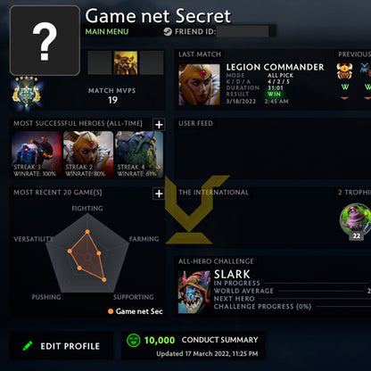 Archonte V | MMR : 3010 - Comportement : 10000