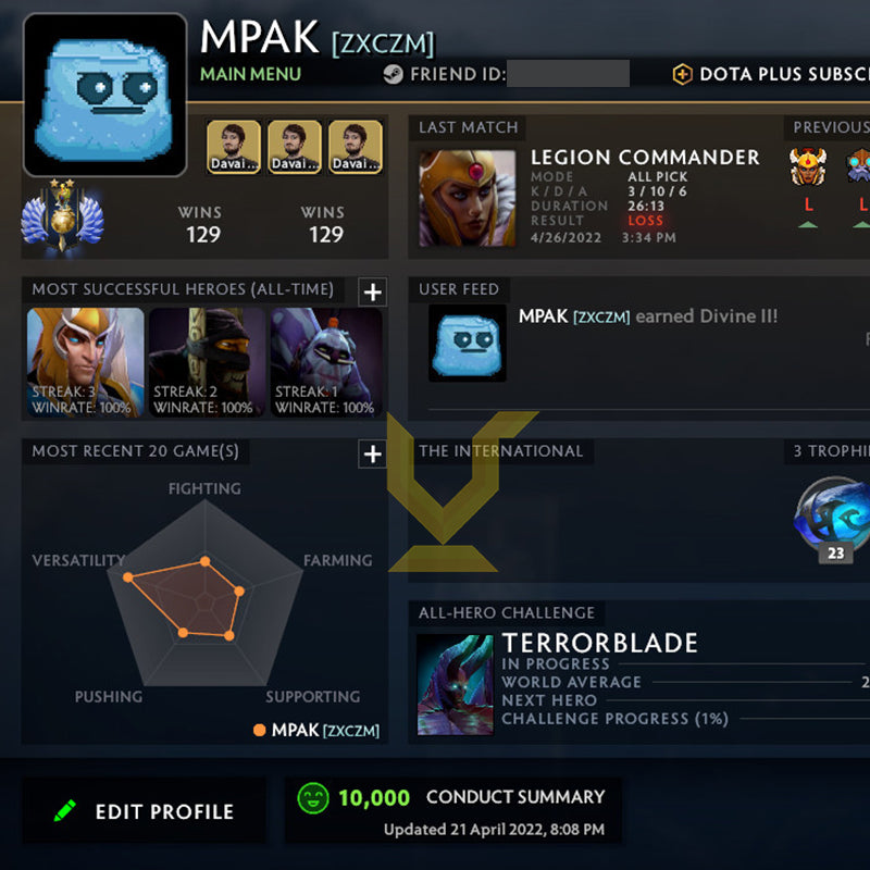 Divin II | MMR : 4960 - Comportement : 10000