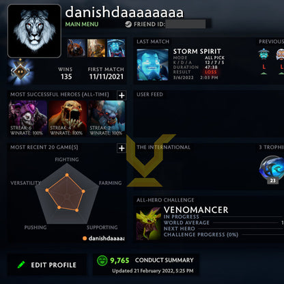 Guardian I | MMR: 860 - Behavior: 9765