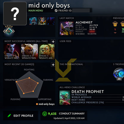 Crusader IV  | MMR: 2140 - Behavior: 9635