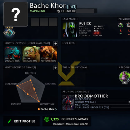 Crusader V | MMR: 2200 - Behavior: 7275