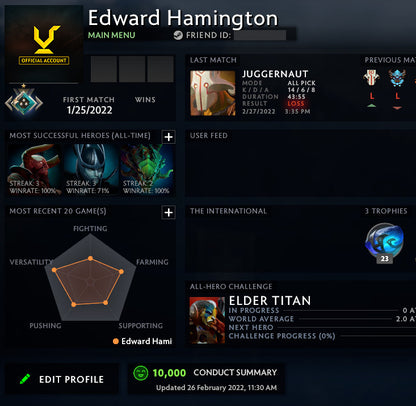 Crusader I | MMR: 1650 - Behavior: 10000