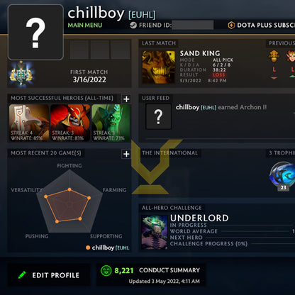 Archonte Ier | MMR : 2330 - Comportement : 8500