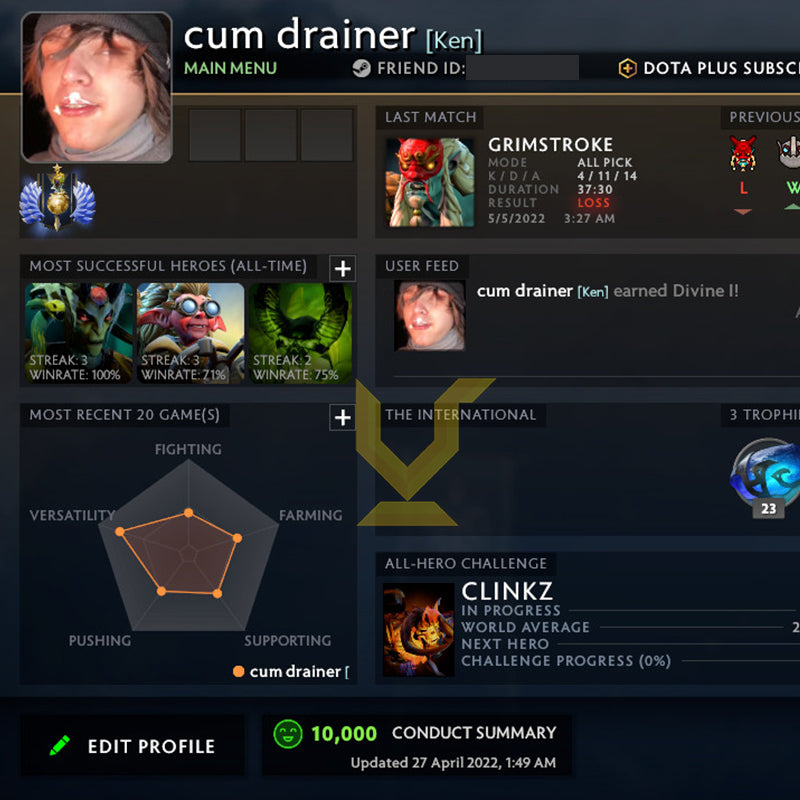 Divine I | MMR: 4630 - Behavior: 10000