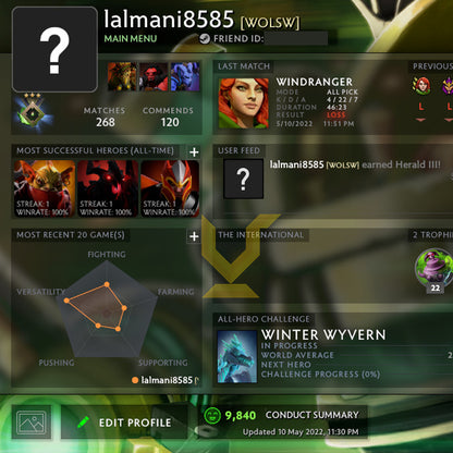 Herald III | MMR: 280 - Behavior: 10000