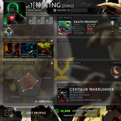 Herald II | MMR: 180 - Behavior: 10000