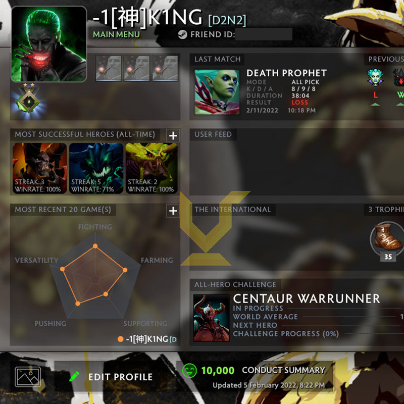 Herald II | MMR: 180 - Behavior: 10000