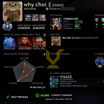 Divin IV | MMR : 5240 - Comportement : 10000