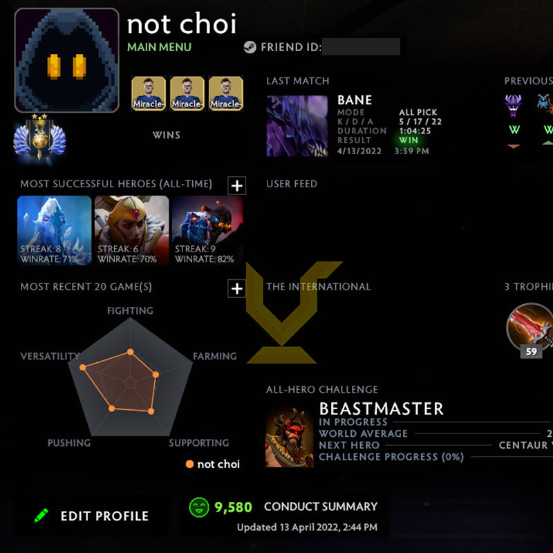 Divine II | MMR: 4870 - Behavior: 9580