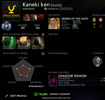 Divine II | MMR: 4830 - Behavior: 10000