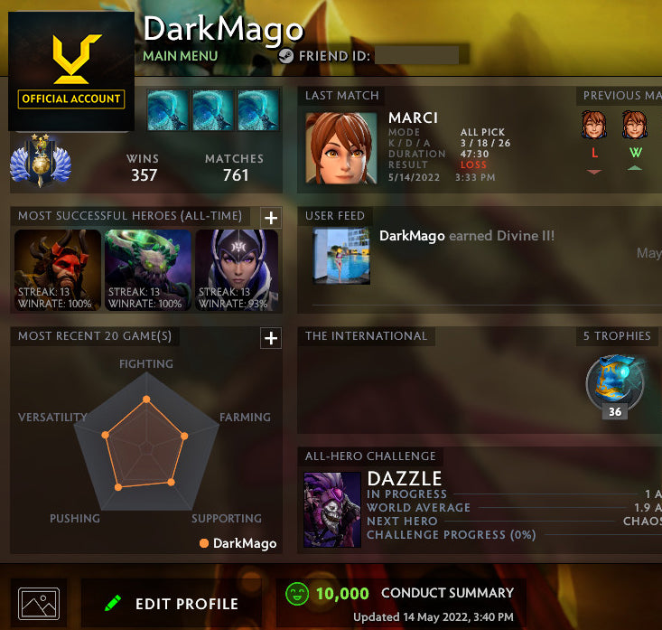 Divine II | MMR: 4860 - Behavior: 10000