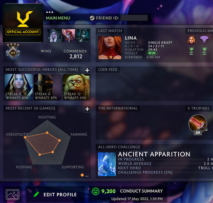 Guardian IV | MMR: 1310 - Behavior: 9200