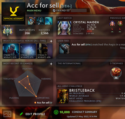 Archon III | MMR: 2590 - Behavior: 10000