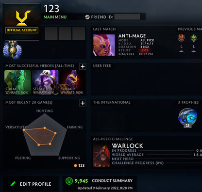 Divine III | MMR: 5010 - Behavior: 9945