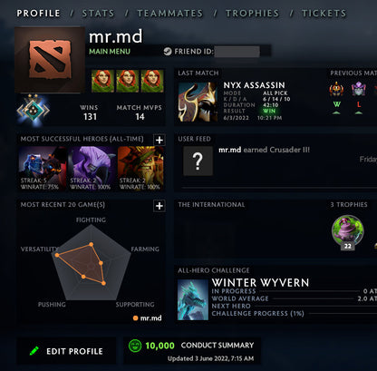 Crusader II | MMR: 1740 - Behavior: 10000