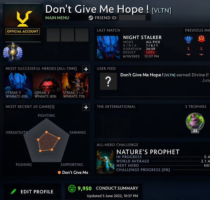 Divine I | MMR: 4710 - Behavior: 9950