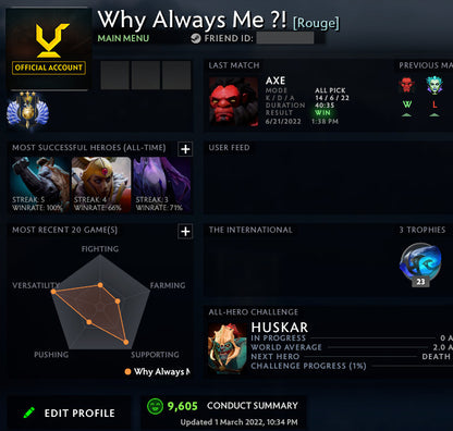 Divine III | MMR: 5020 - Behavior: 9605