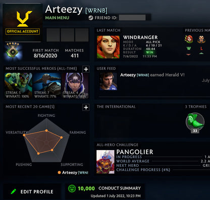 Herald V | MMR: 770 - Behavior: 10000