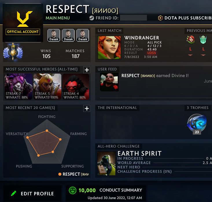 Divine I | MMR: 4580 - Behavior: 10000